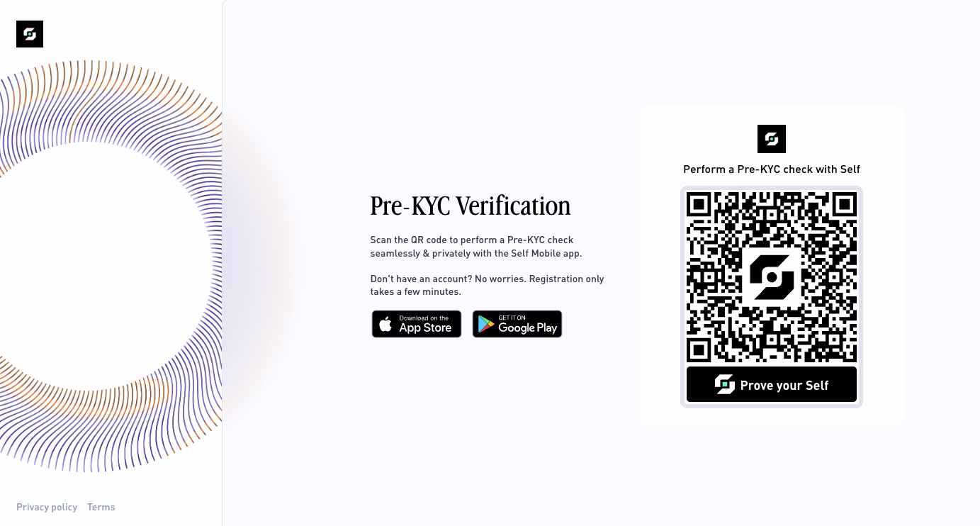 Self hosted verification page
