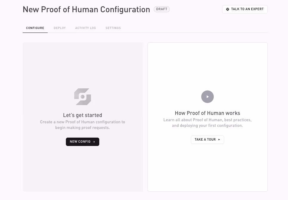 New Proof of Human configuration
